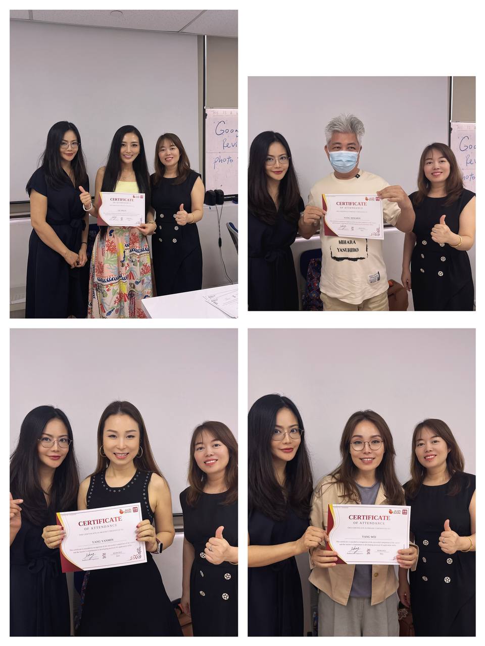 Certificate ceremony
